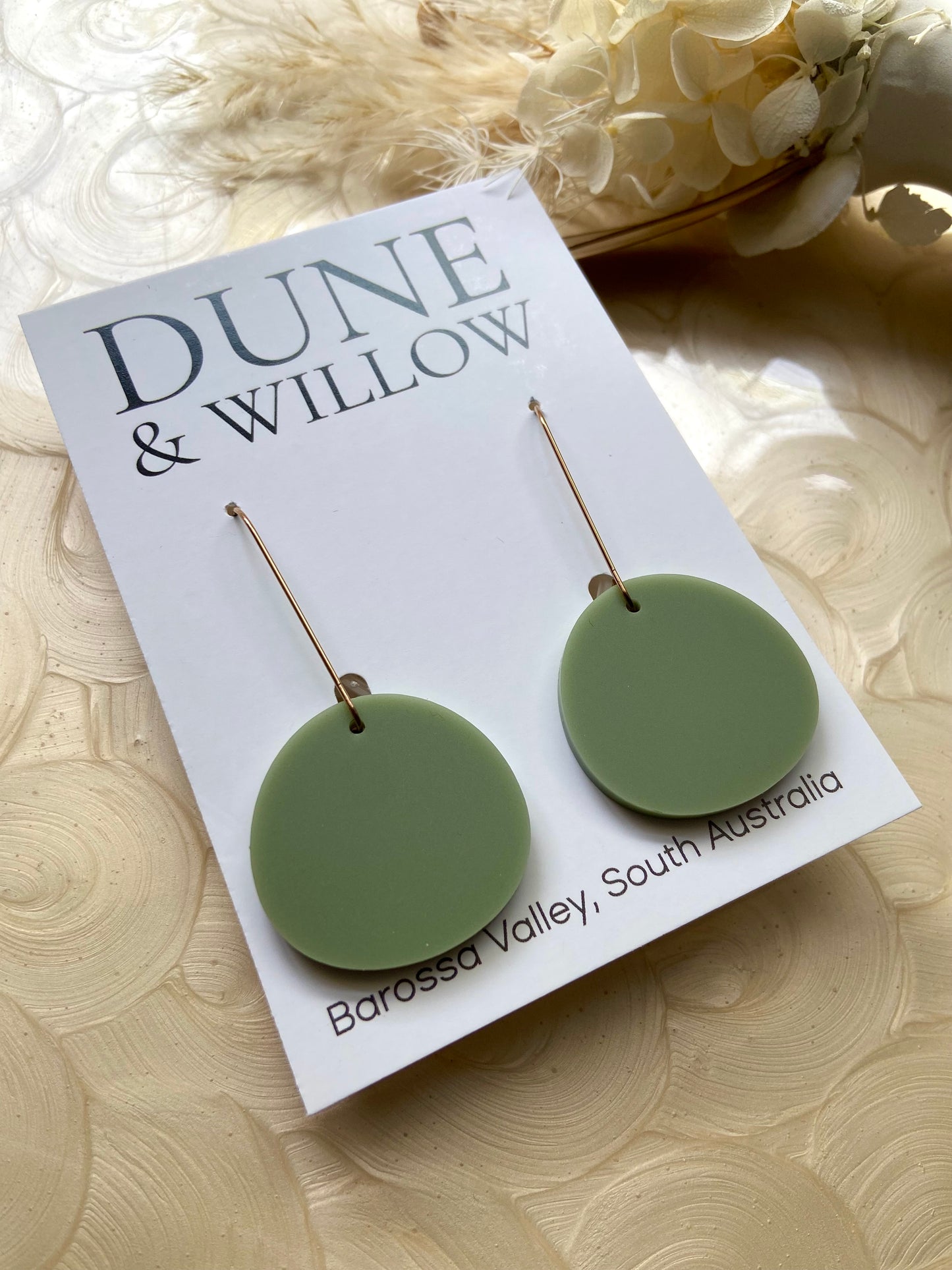MARLEY DANGLES- gumnut green