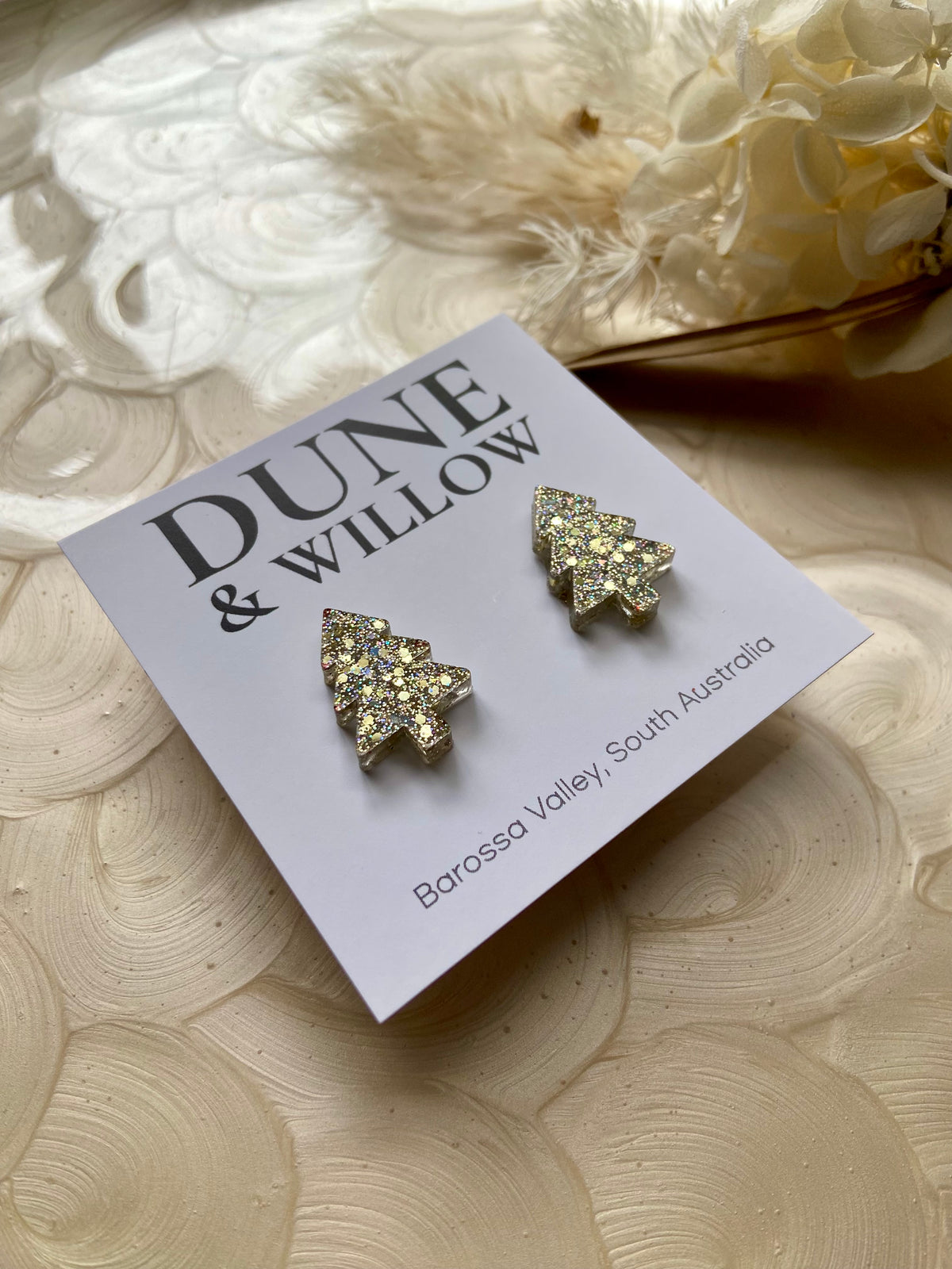 TREE STUDS -gold and silver