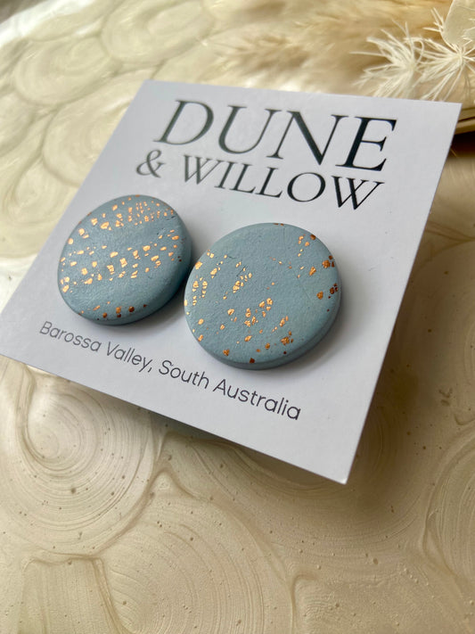 LARGE CALLIE STUDS seafoam