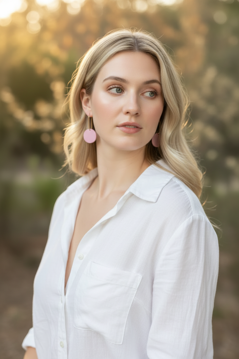 MARLEY DANGLES- dusky pink