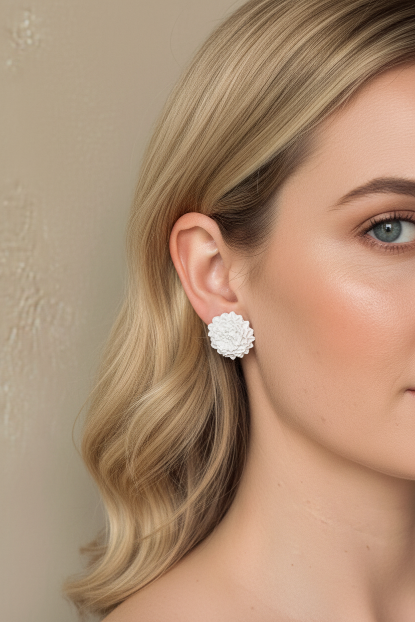 DAHLIA STUDS- rose