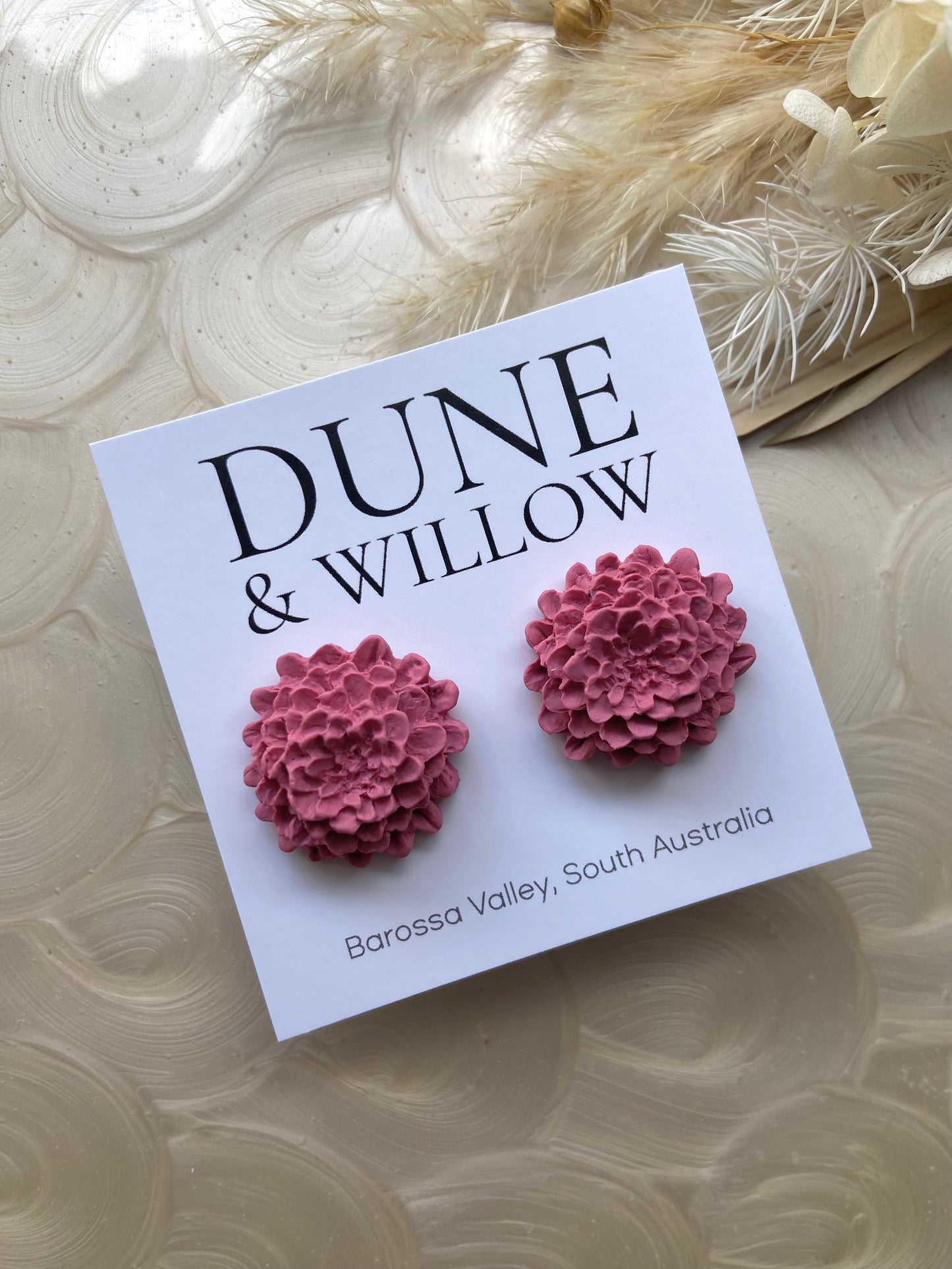 DAHLIA STUDS- rose