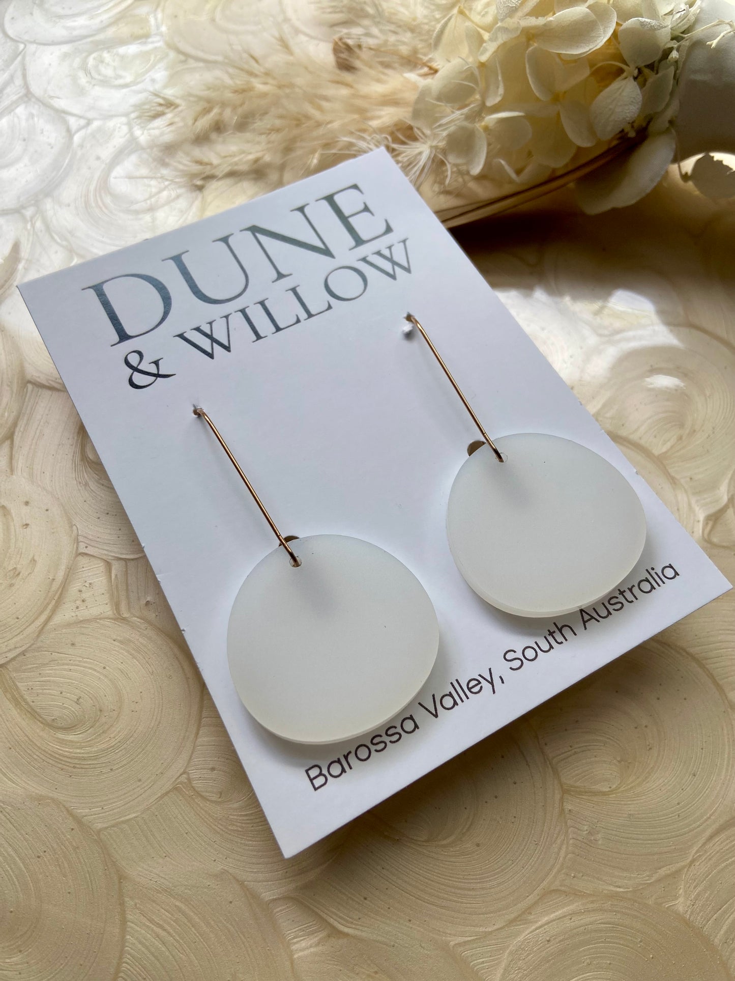 MARLEY DANGLES- frosted white