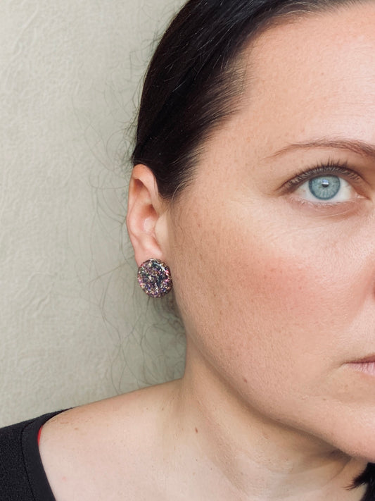 PURPLE AND GOLD STUDS