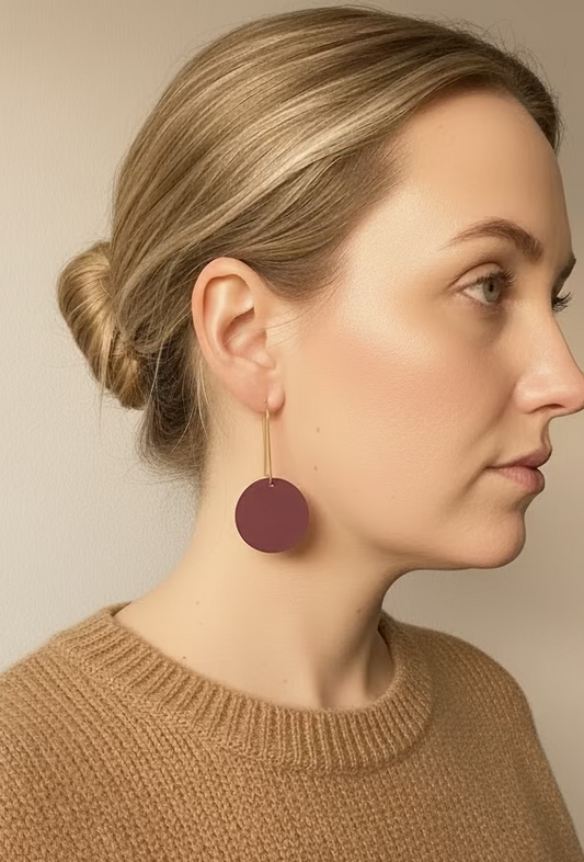 MARLEY DANGLES - frosted plum