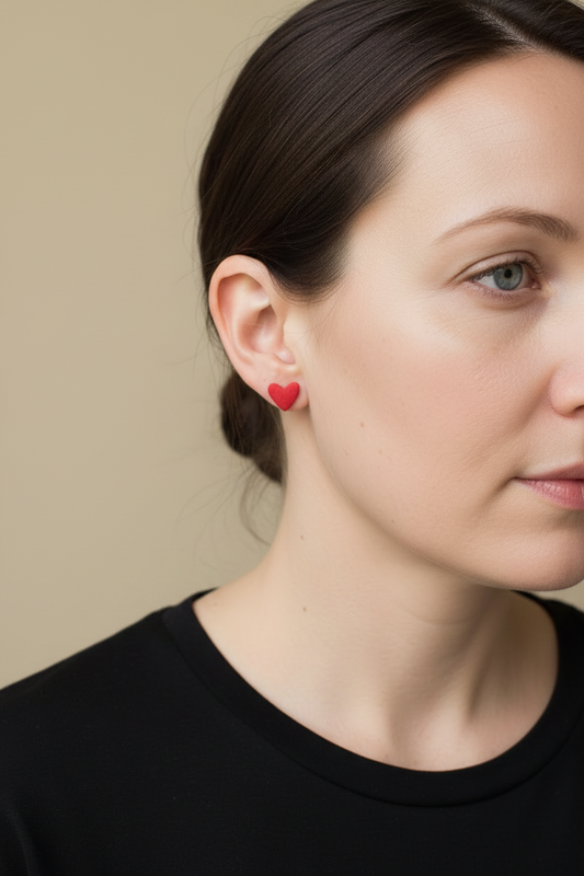 SMALL HEART STUDS