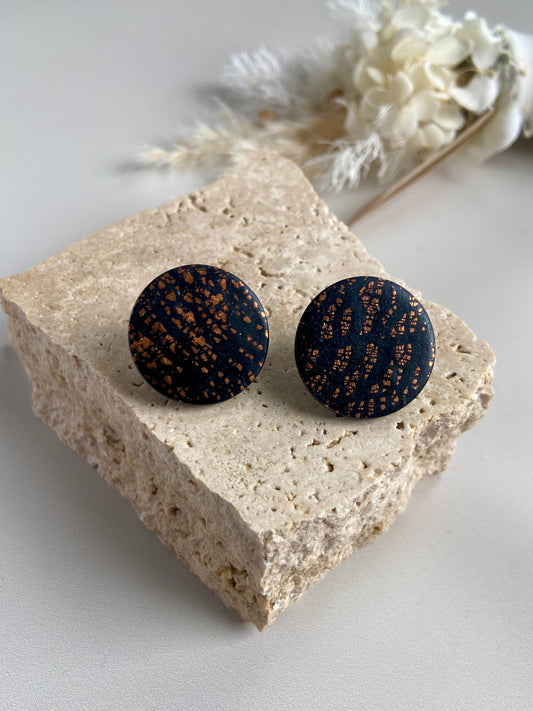 LARGE CALLIE STUDS black