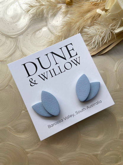 FLEUR STUDS- blue