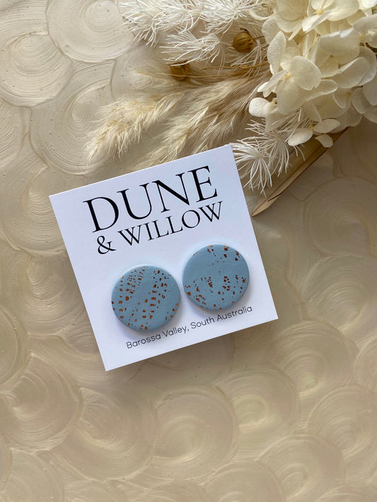 LARGE CALLIE STUDS seafoam