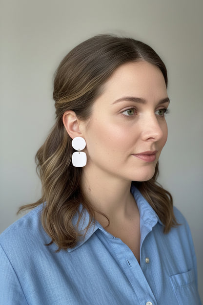 SARAH DANGLES- white