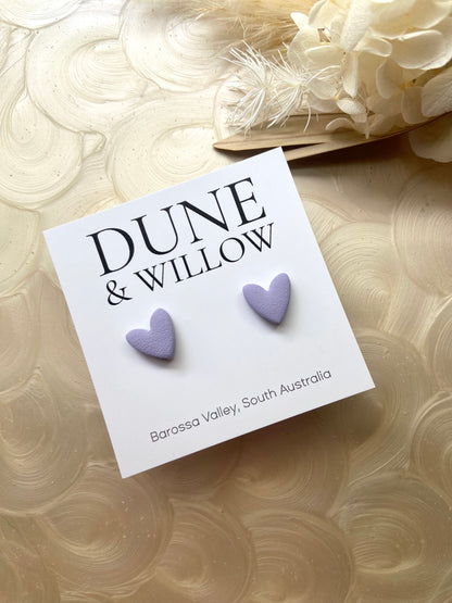 SMALL HEART STUDS