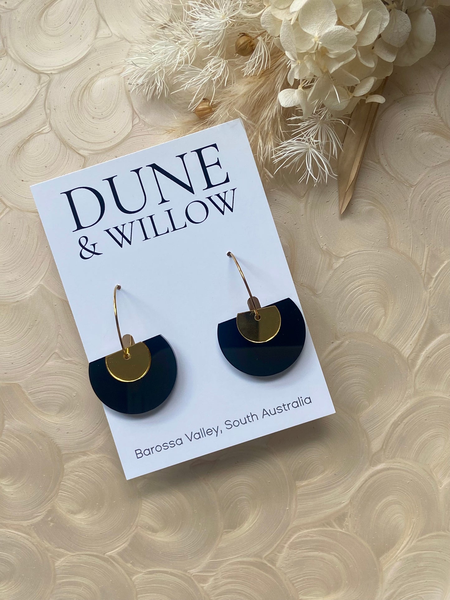 ELLERY DANGLES -black and gold