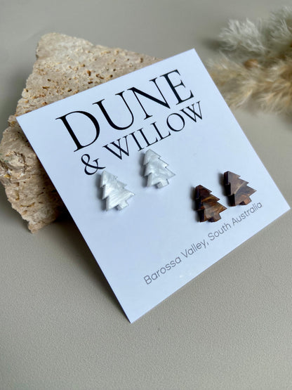 MINI CHRISTMAS TREE STUDS- 2 pack