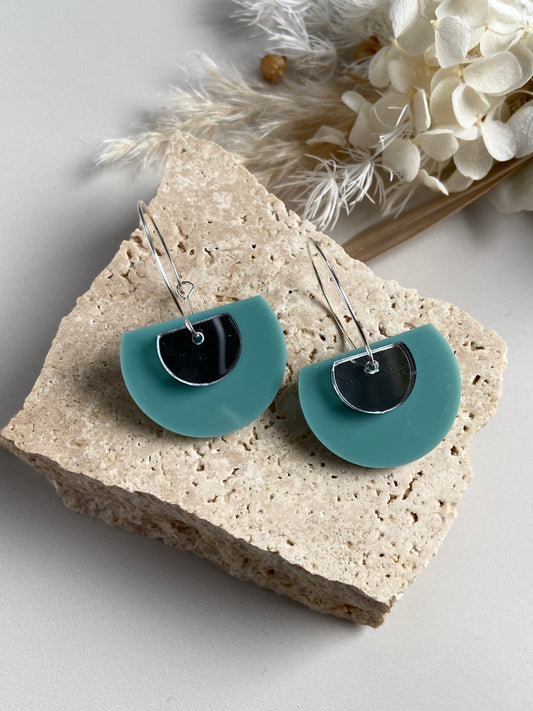 ELLERY DANGLES -jade and silver