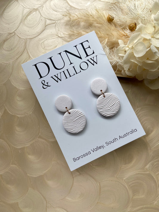 CARLY DANGLES -white