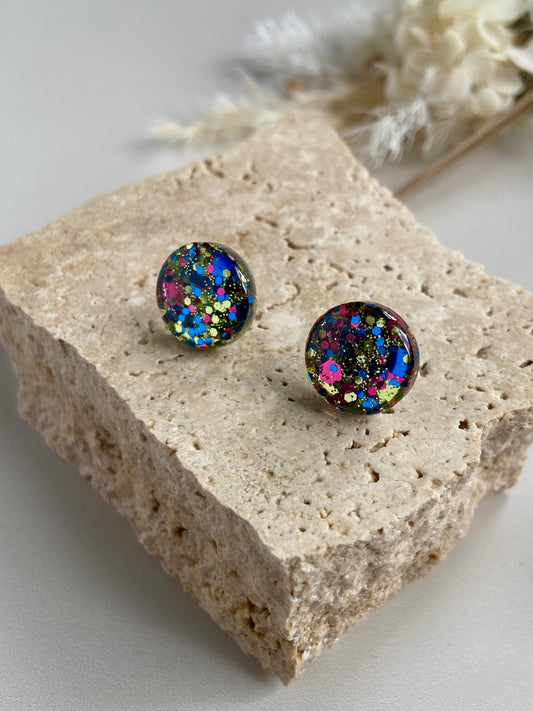 ROYAL KALEIDOSCOPE STUDS- small