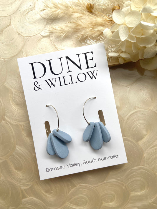 ELSIE HOOPS- blue