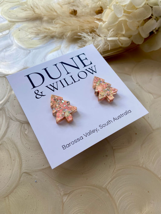 TREE STUDS- warm pastel