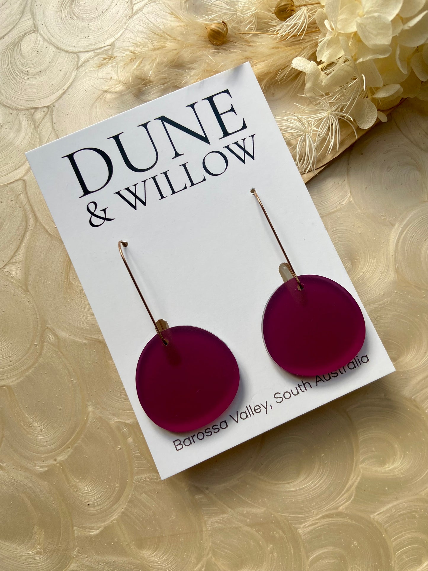 MARLEY DANGLES - frosted plum