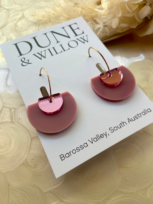 ELLERY DANGLES - dusty pink