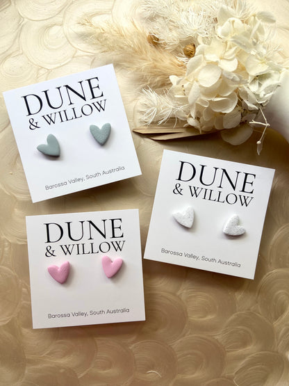 SMALL HEART STUDS