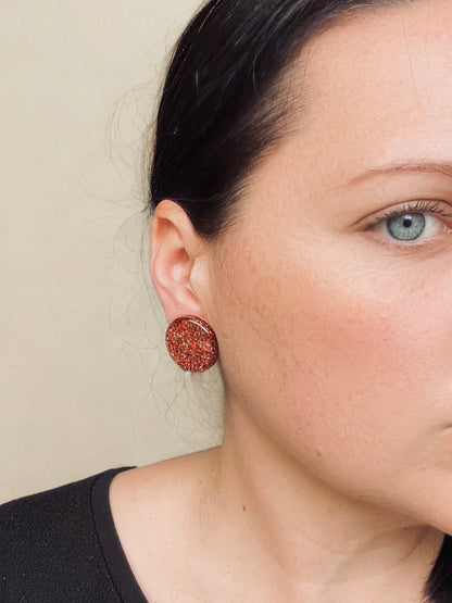 MERMAID CONFETTI STUDS -medium and large