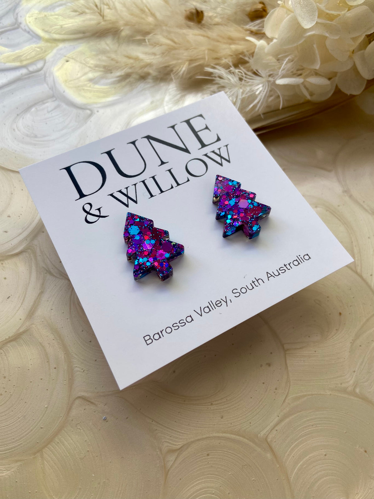 TREE STUDS- mermaid sparkle