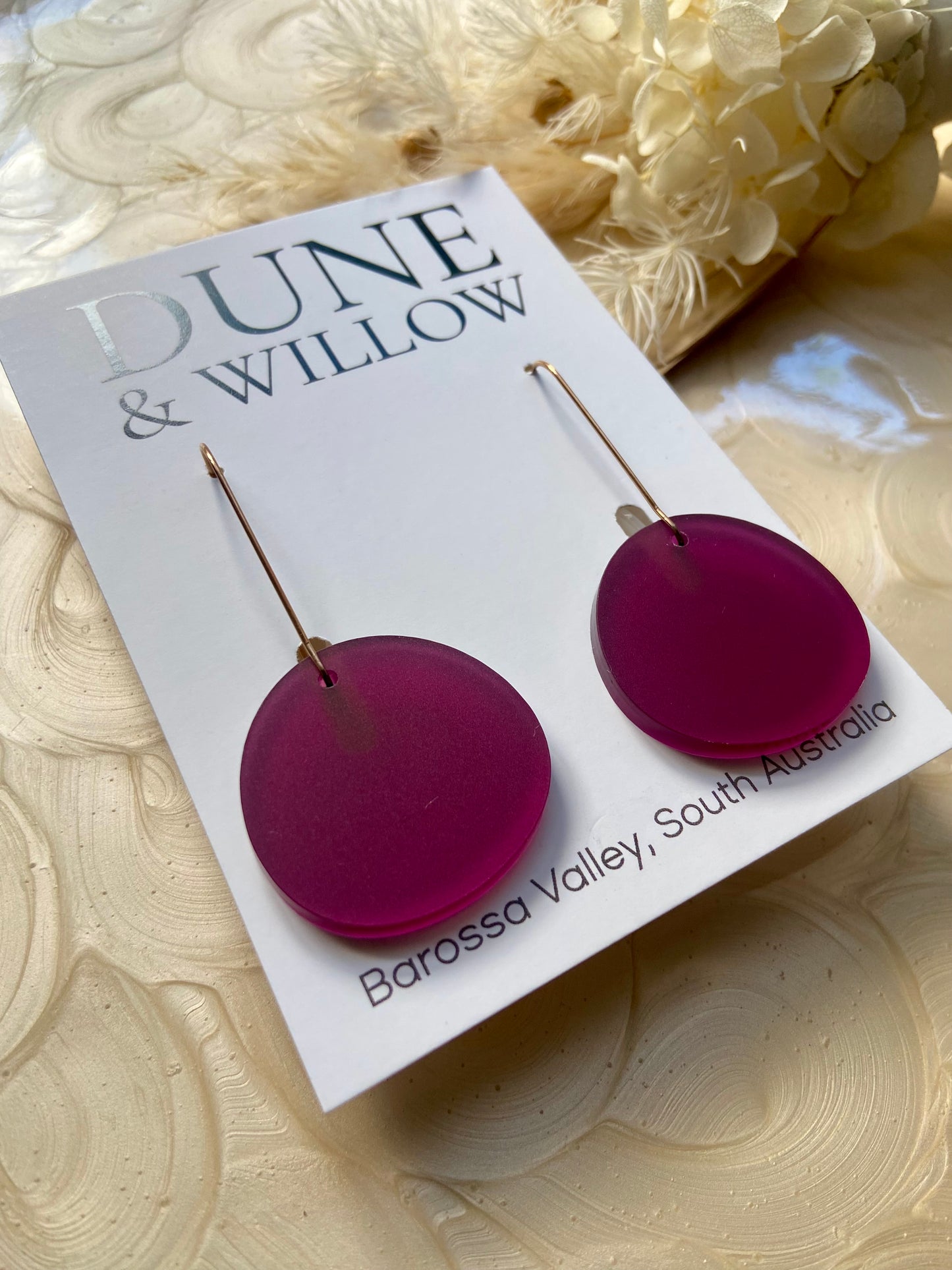 MARLEY DANGLES - frosted plum