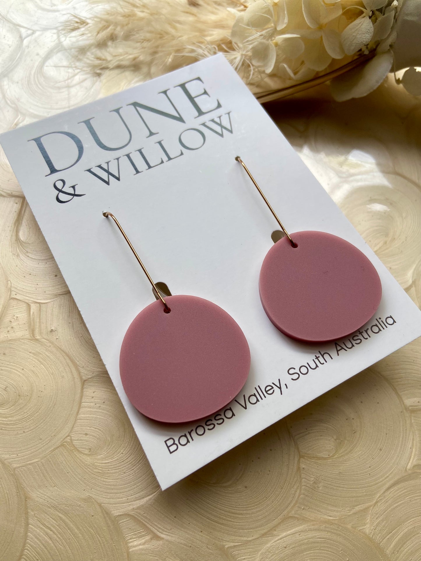 MARLEY DANGLES- dusky pink