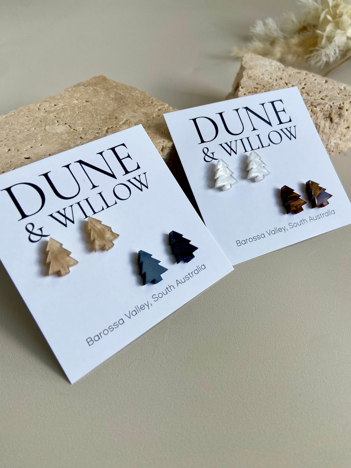 MINI CHRISTMAS TREE STUDS- 2 pack