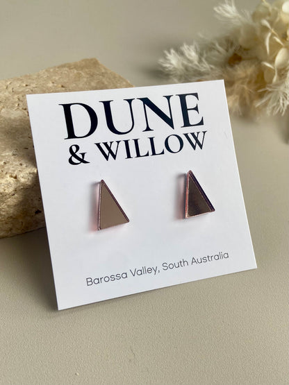 MIRROR XMAS TREE STUDS