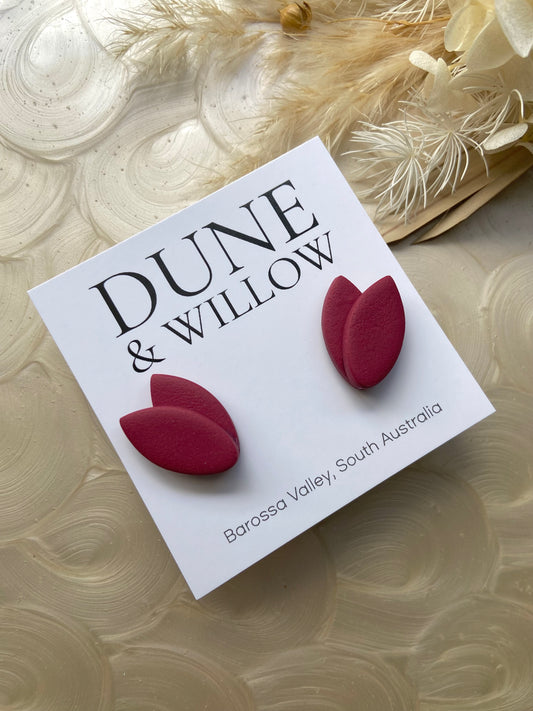 FLEUR STUDS- ruby