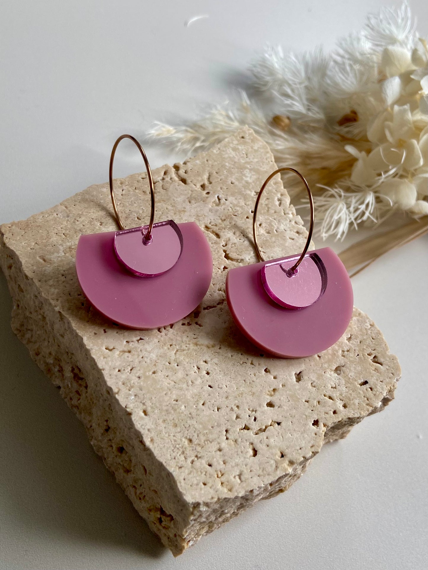 ELLERY DANGLES - dusty pink