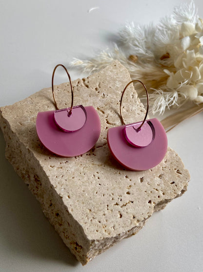 ELLERY DANGLES - dusty pink