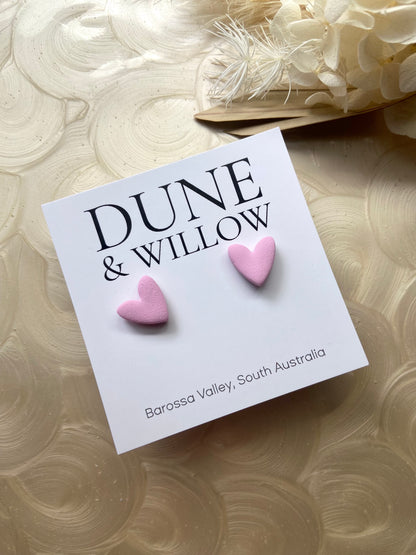 SMALL HEART STUDS