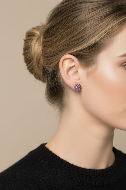 PURPLE AND GOLD STUDS- small