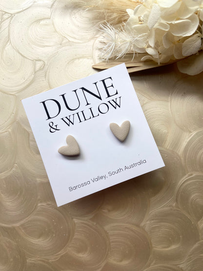 SMALL HEART STUDS
