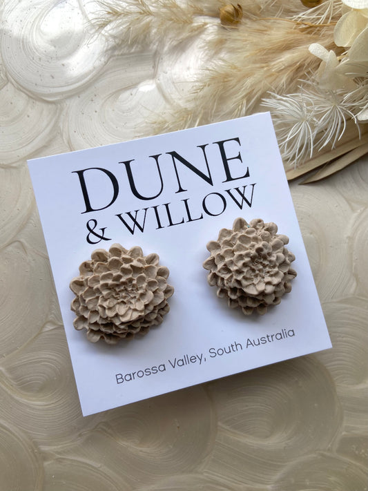 DAHLIA STUDS- taupe
