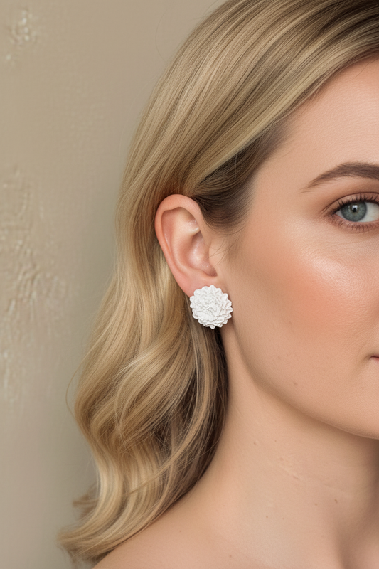 DAHLIA STUDS- rose