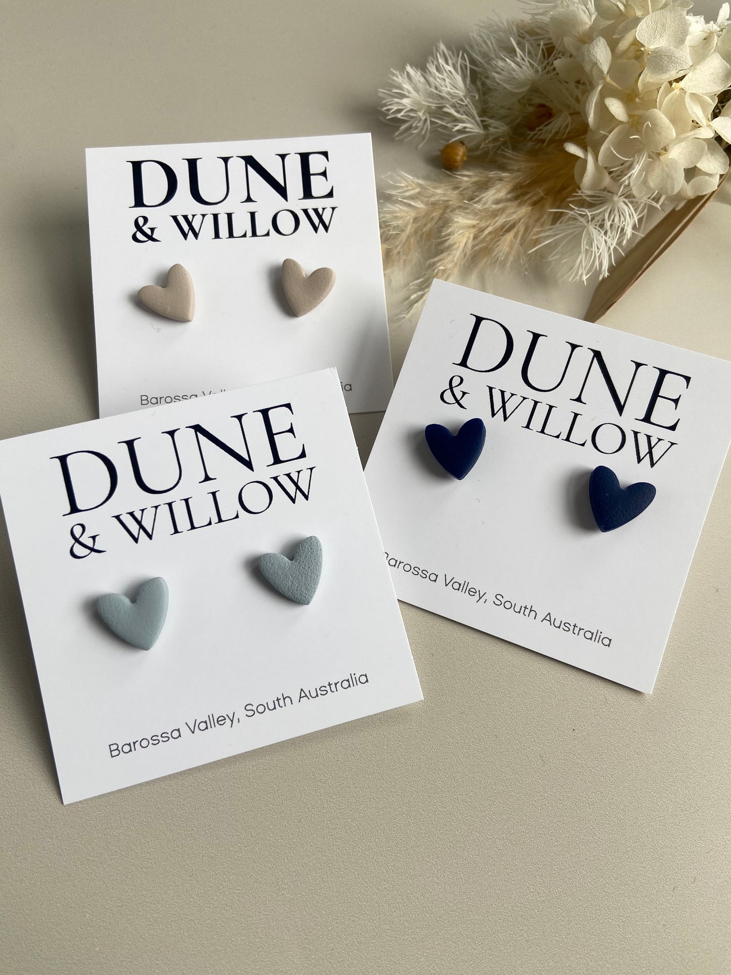 SMALL HEART STUDS