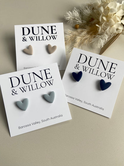 SMALL HEART STUDS