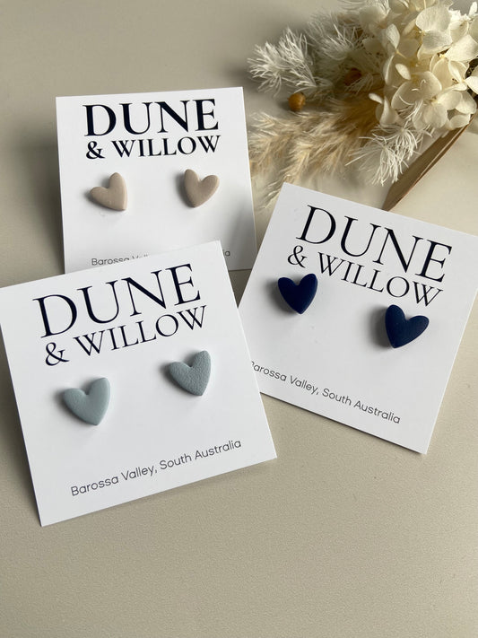 SMALL HEART STUDS