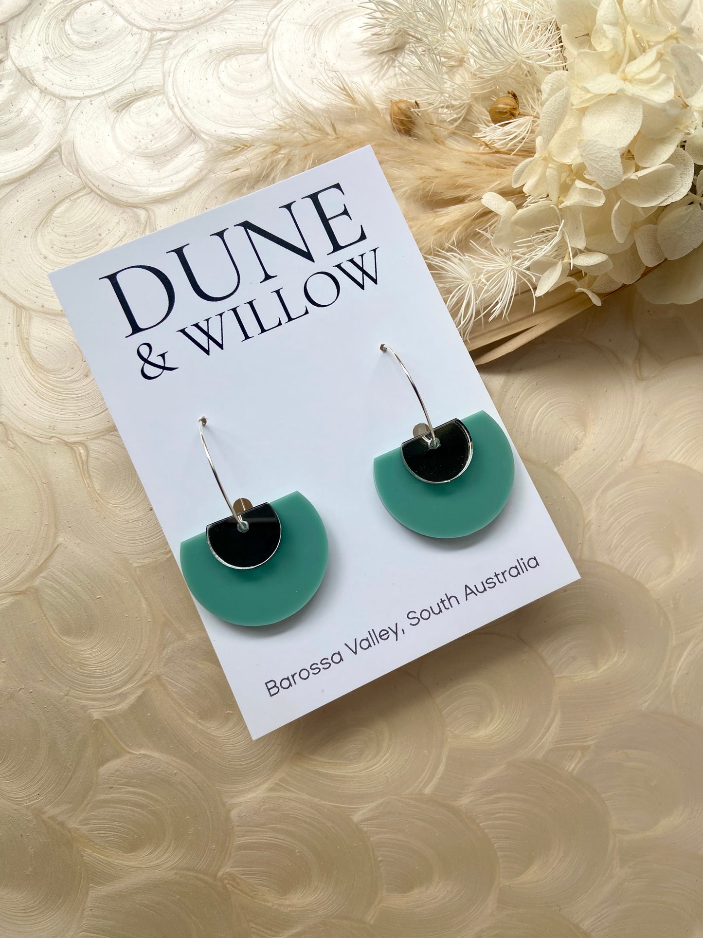 ELLERY DANGLES -jade and silver
