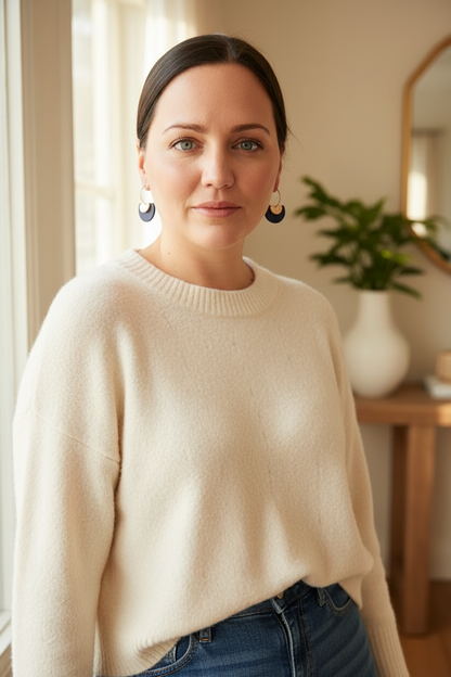 ELLERY DANGLES - gumnut and rose gold