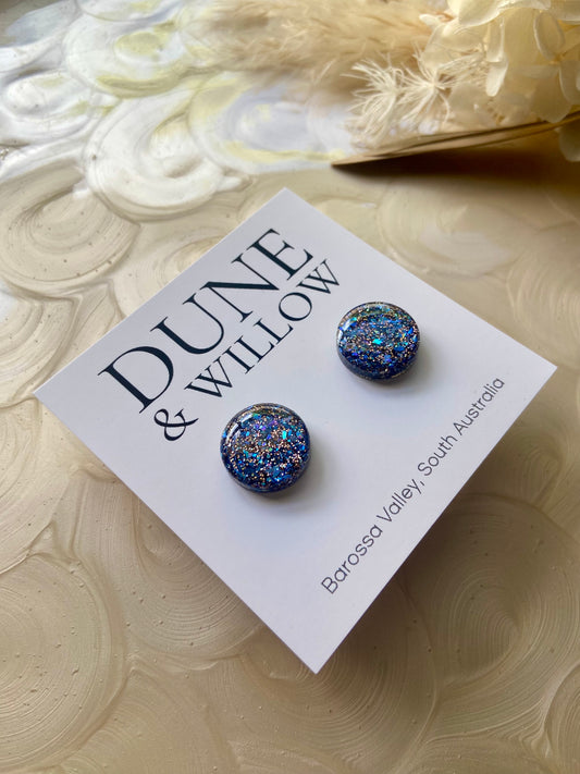 BLUE & COPPER STUDS -small