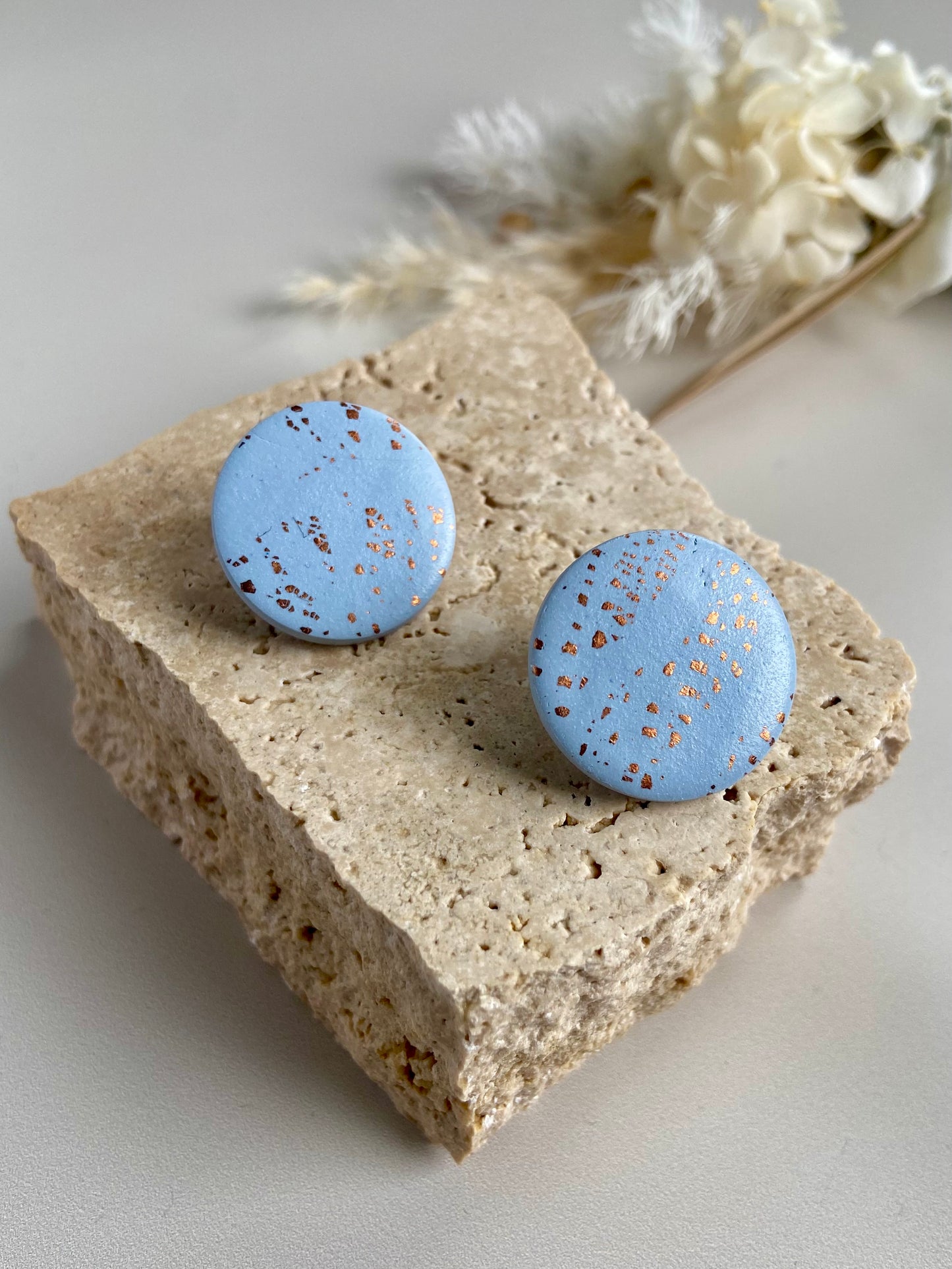 LARGE CALLIE STUDS seafoam