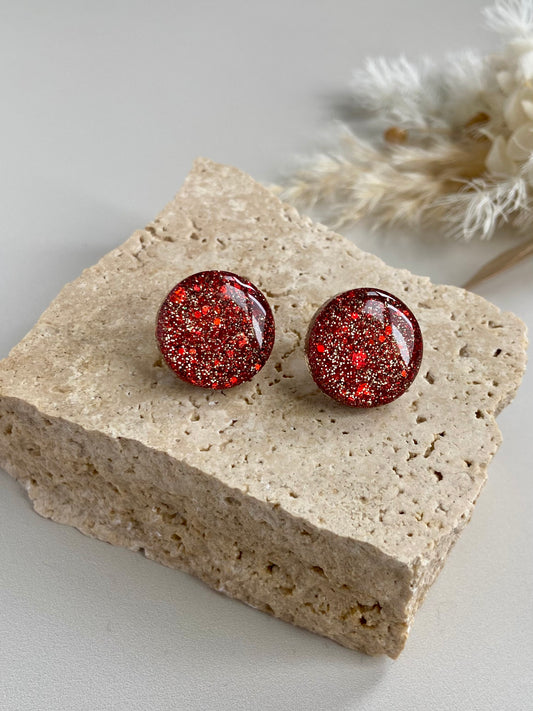RED AND GOLD STUDS