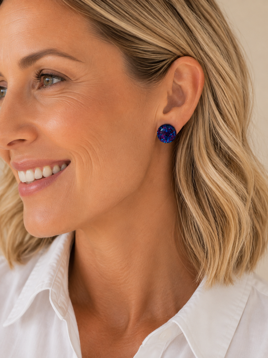 MERMAID SPARKLE STUDS- small