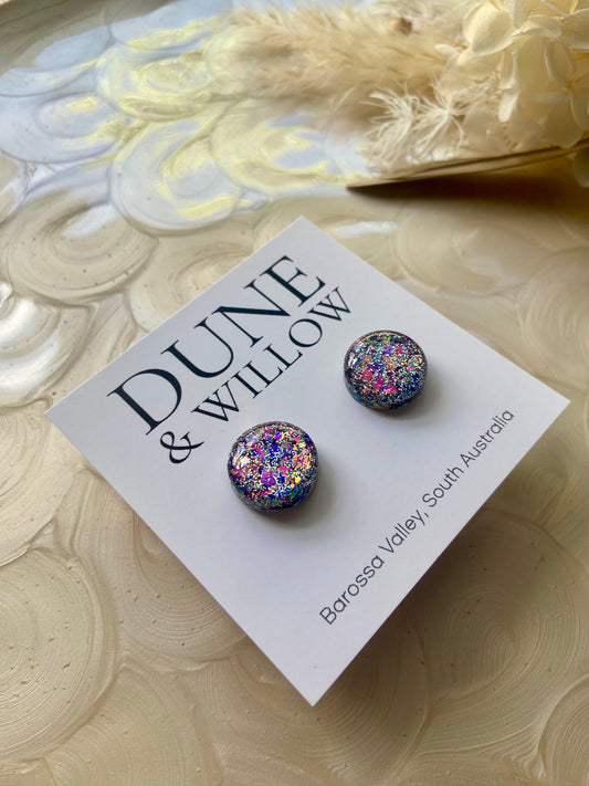 PURPLE HOLOGRAPHIC STUDS -small