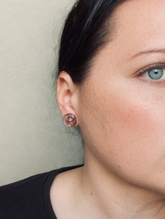 ROSE GOLD STUDS- small